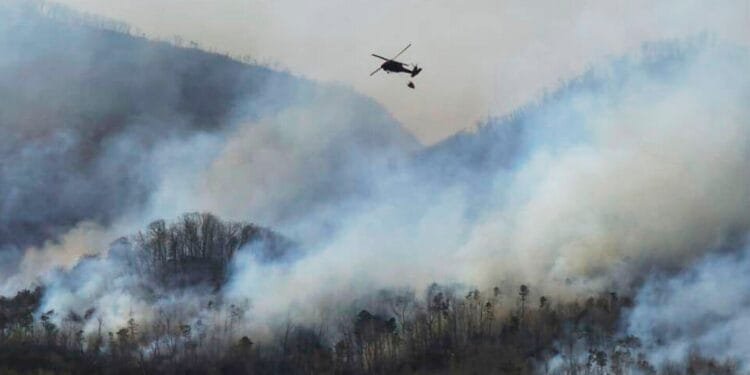 Wildfires in North and South Carolina fueled by drought, wind and fallen trees from Hurricane Helene