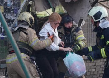 ‘Massive’ Russian air assault kills at least six in Ukraine’s capital Kyiv
