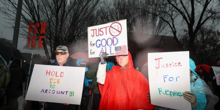 ‘We have to stand up’: ICE killing in Minneapolis sparks protests across US
